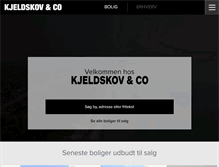 Tablet Screenshot of kjeldskov.dk